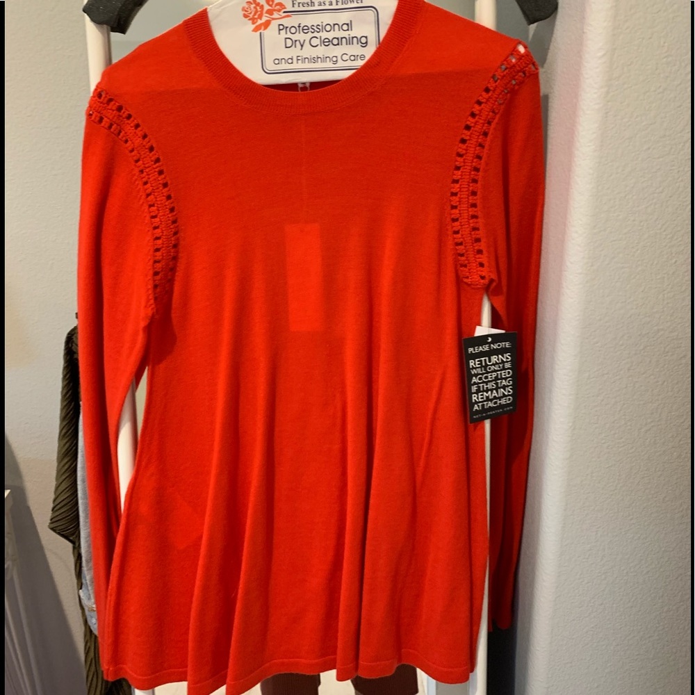 MCQ red cardigan!